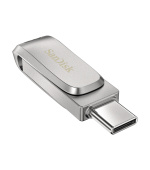 SanDisk Ultra Dual Drive Luxe/32GB/USB 3.1/USB-A + USB-C/Stříbrná