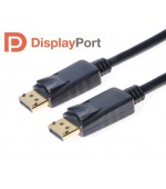 PremiumCord DisplayPort 1.2 přípojný kabel M/M, zlacené konektory, 5m