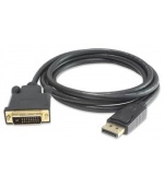 PremiumCord DisplayPort na DVI kabel 1m, stín. M/M