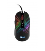 C-TECH herní myš Dusk, casual gaming, 3200 DPI, RGB podsvícení, USB